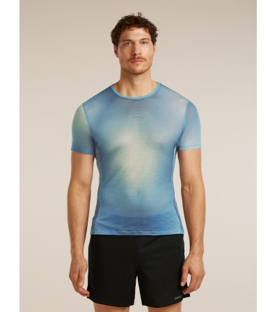 Icebreaker Merino Blend 75 Cool-Lite Featherlight SS Crewe AOP M's