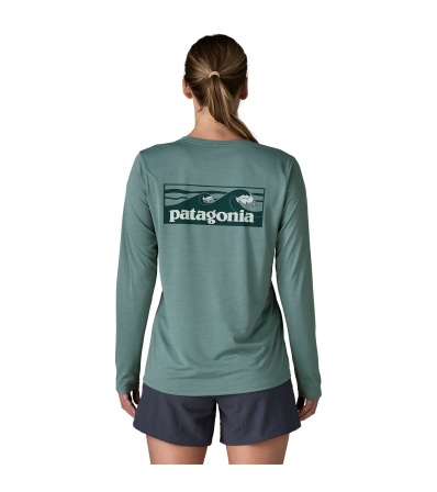 Patagonia Long Sleeved Capilene Cool Daily Shirt - Boardshort Logo W's