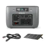 Комплект Зарядно устройство Biolite BaseCharge 600 + Соларен панел BioLite Solarpanel 100 + Кабел BioLite 12V Car Charging 10 FT